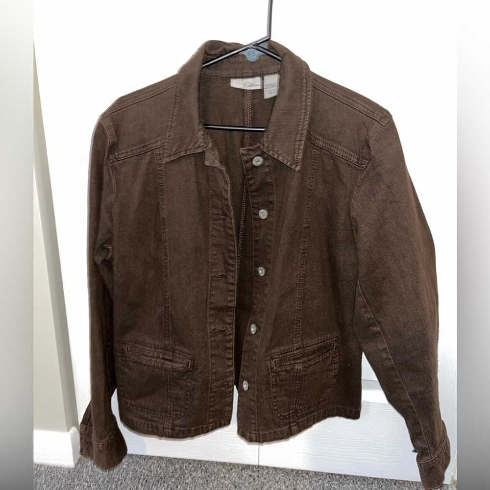 Brown Jean Jacket Chicos